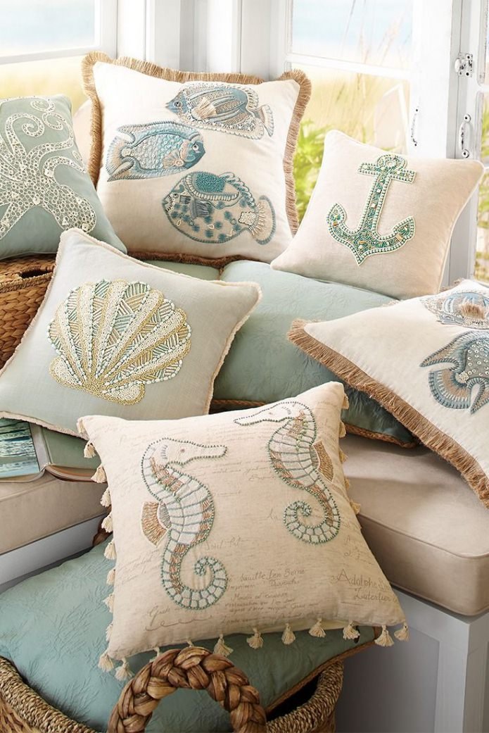 nautical-themed pillows