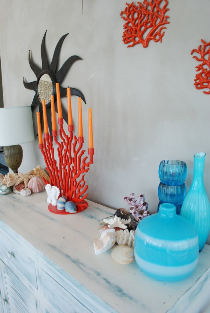 coral-shaped candlestick