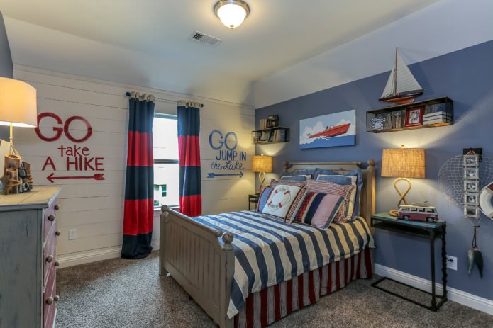 striped bedspread
