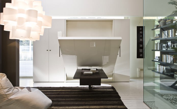 Hidden transforming bed