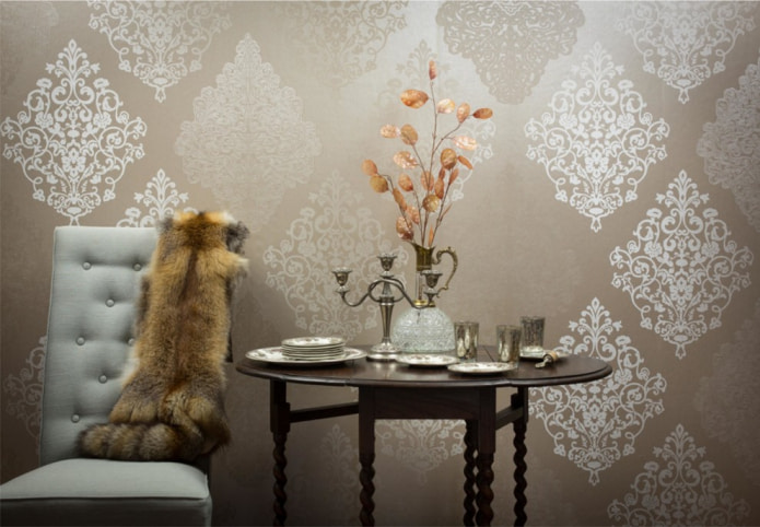 Acrylic wallpaper on a non-woven base