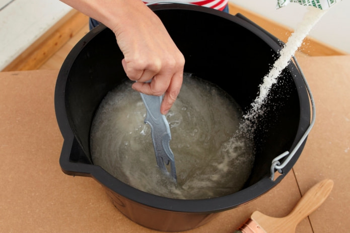 preparing the adhesive