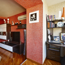 Acrylic wallpaper on the walls: finishing features, types, pasting, photos in the interior-1