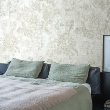 Acrylic wallpaper on the walls: finishing features, types, pasting, photos in the interior-3
