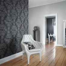Acrylic wallpaper on the walls: finishing features, types, pasting, photos in the interior-6