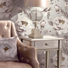 Acrylic wallpaper on the walls: finishing features, types, pasting, photos in the interior-7