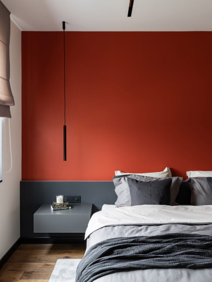 monochrome accent wall