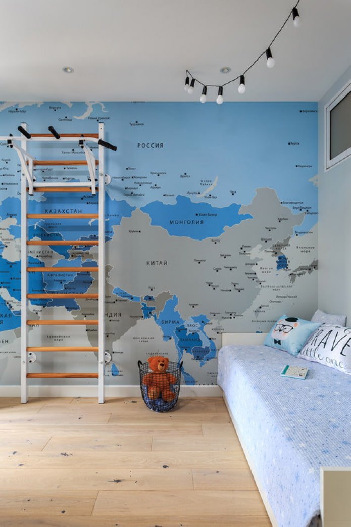 map on the wall