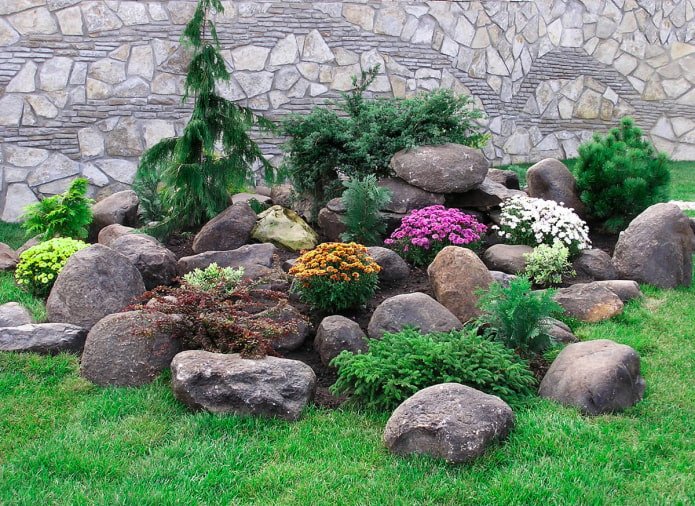 large boulders in landscape design