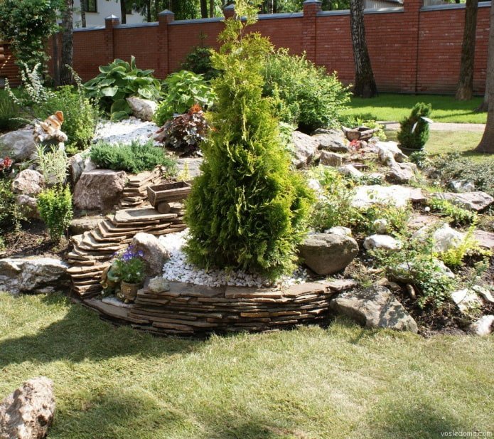 slate rock garden