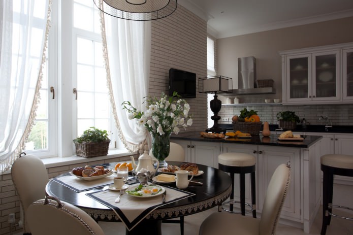 translucent curtains with classic tassel grabs