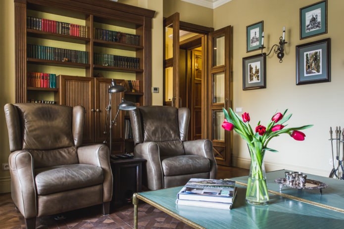 sconces and floor lamp in the room