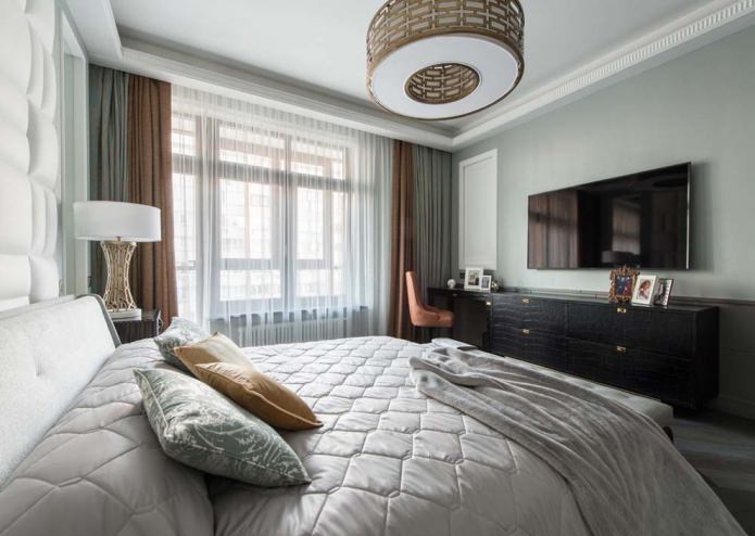 Bedroom in american interior