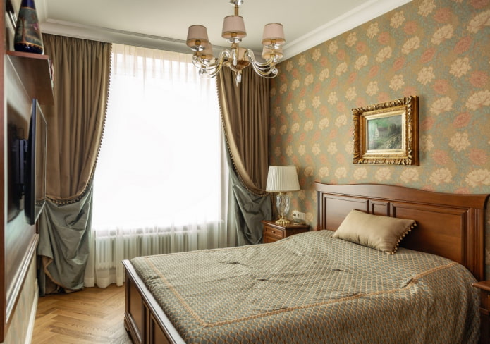 bedroom in the British style