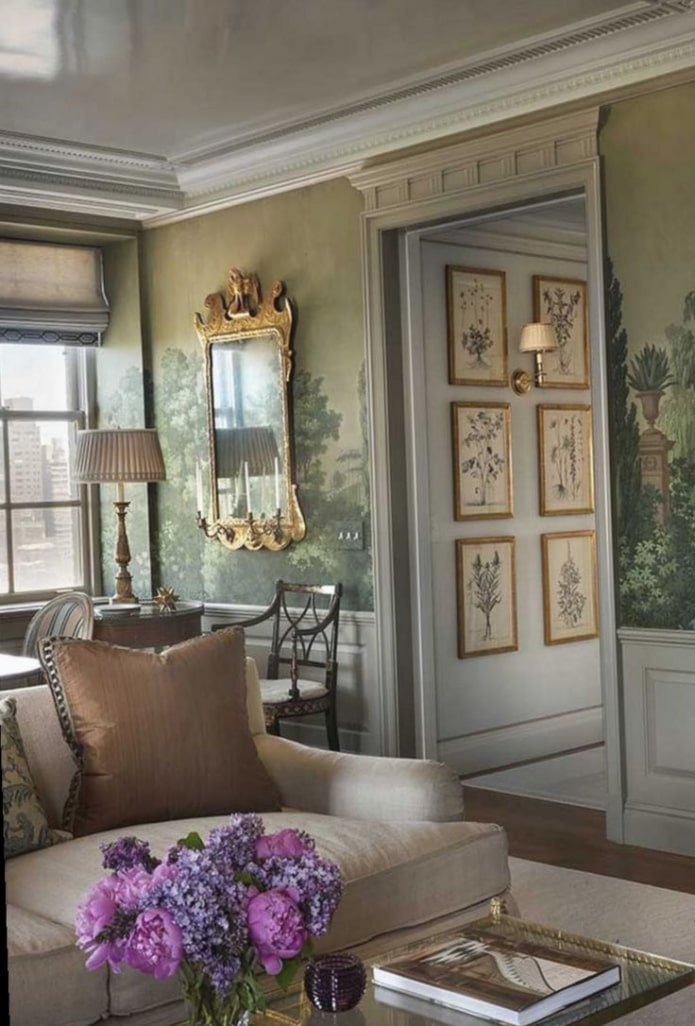 wallpaper in the English style