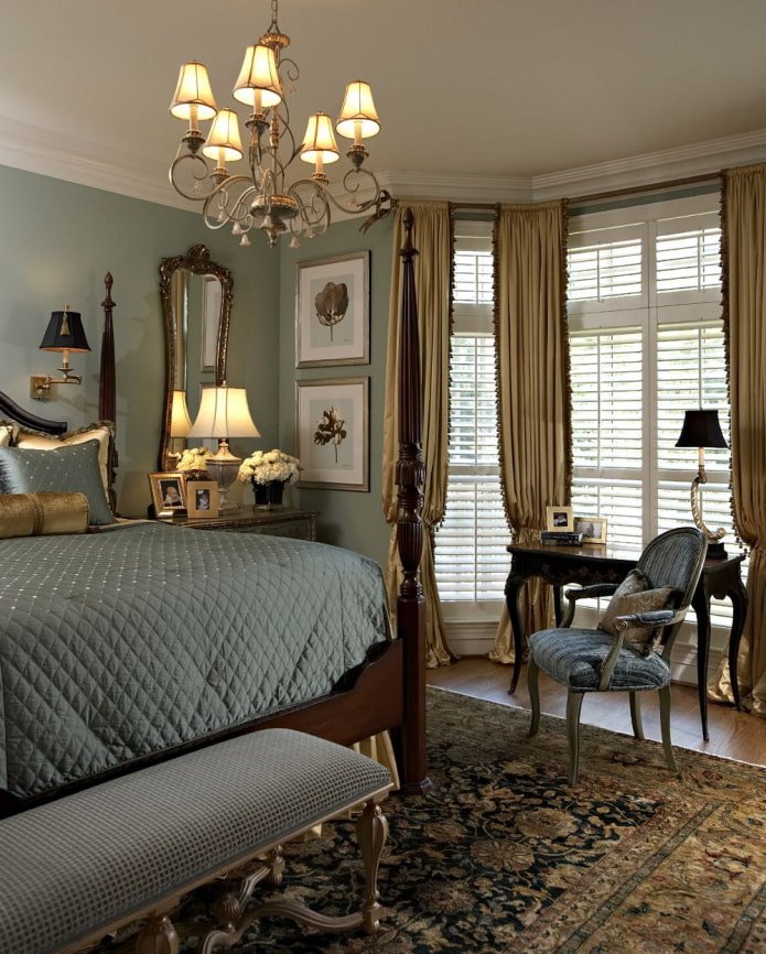 bedroom in British style
