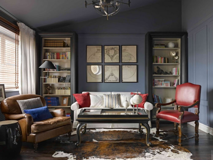 living room in British style
