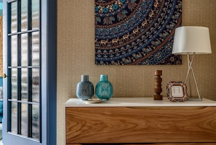 durable wallpaper in the hallway