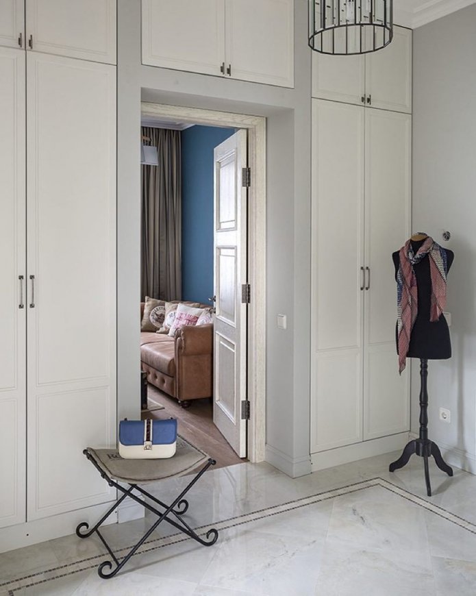 cabinets in the hallway with mezzanines