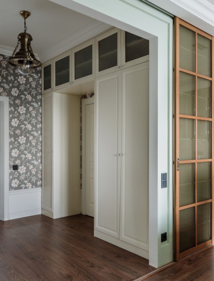 cabinets with a mezzanine