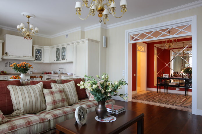 wide arched opening in a classic style