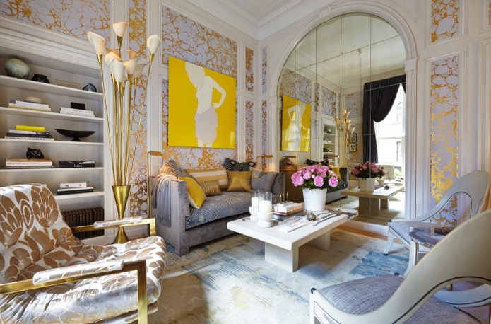 mirror arch on the wall
