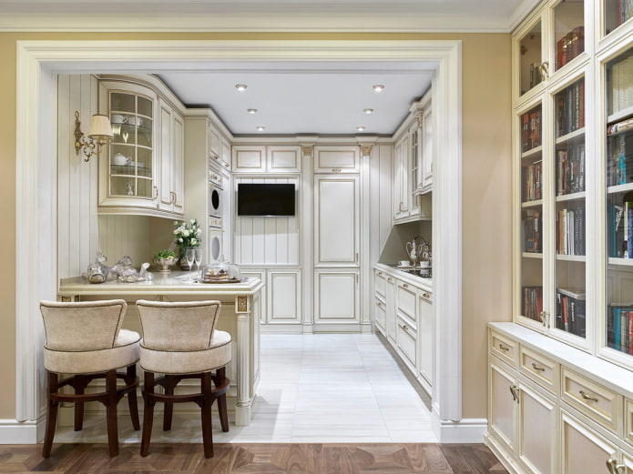 bar counter and arch