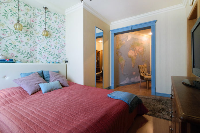 arch in the bedroom