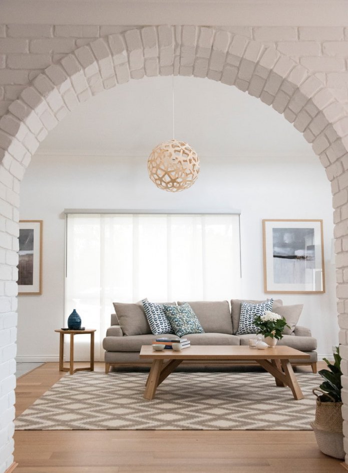 Arch with decorative brick