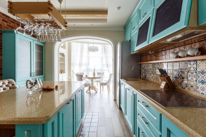 arch design in the kitchen interior