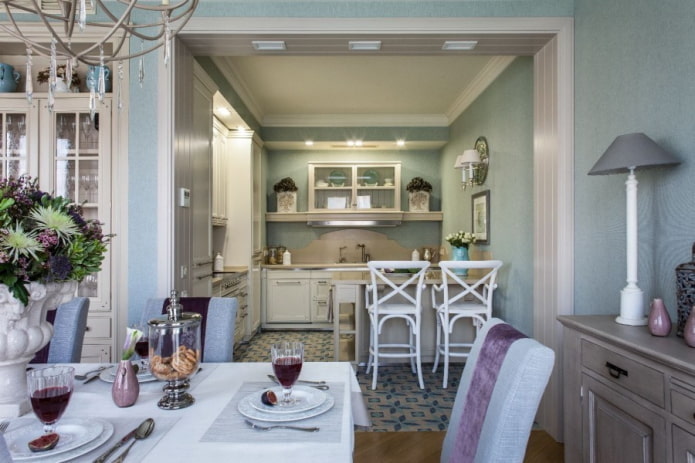 arch design in the kitchen interior