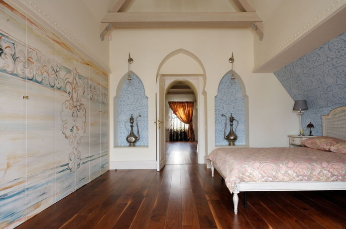 plasterboard Muslim arches in the interior