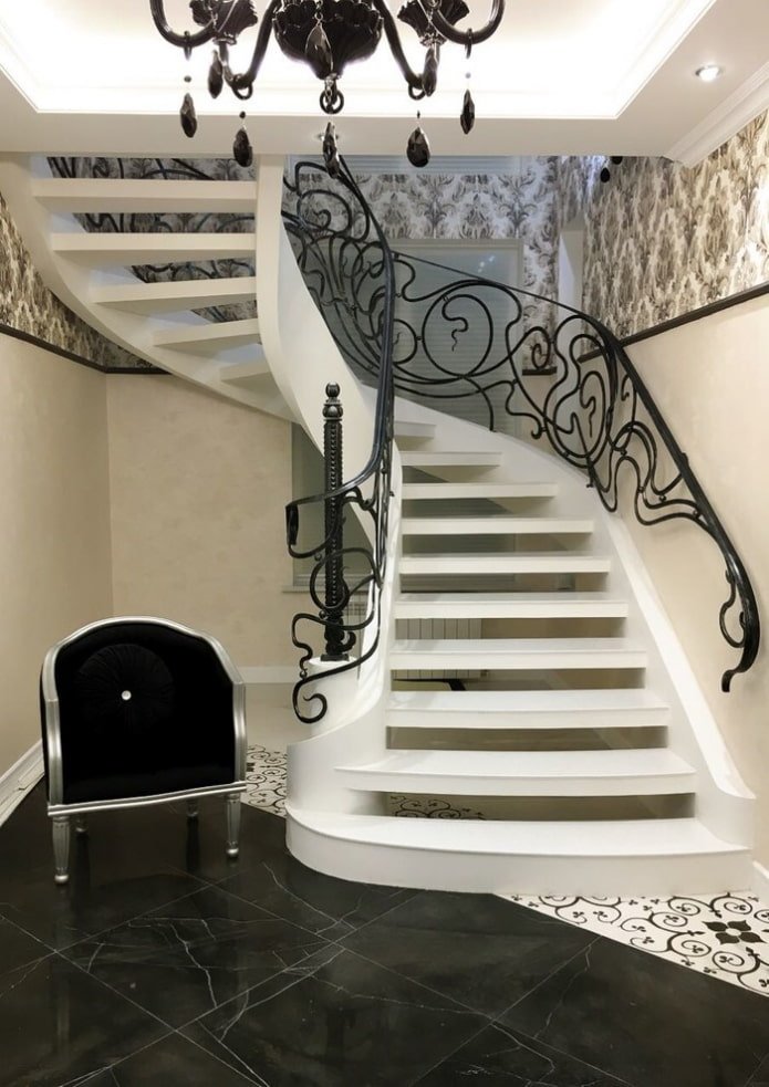 Wrought iron railings