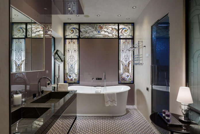 Art Deco style bathroom