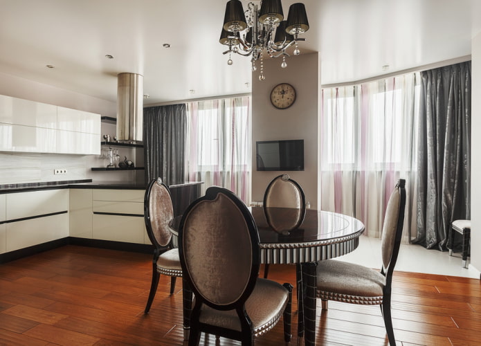 floor-length curtains