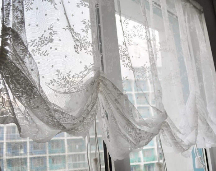 Austrian lace curtains