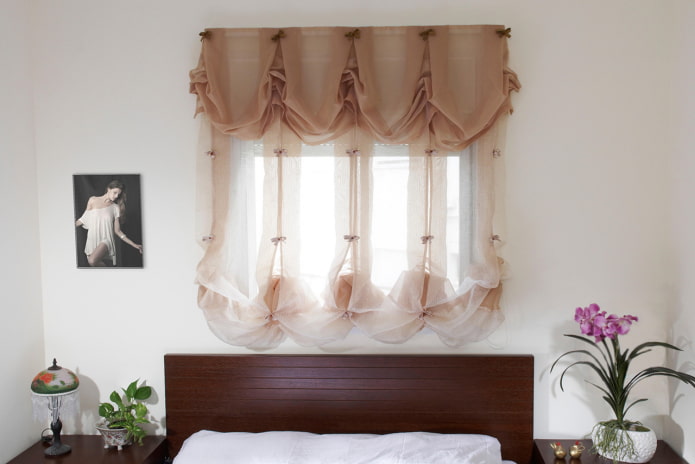 Austrian voile curtains