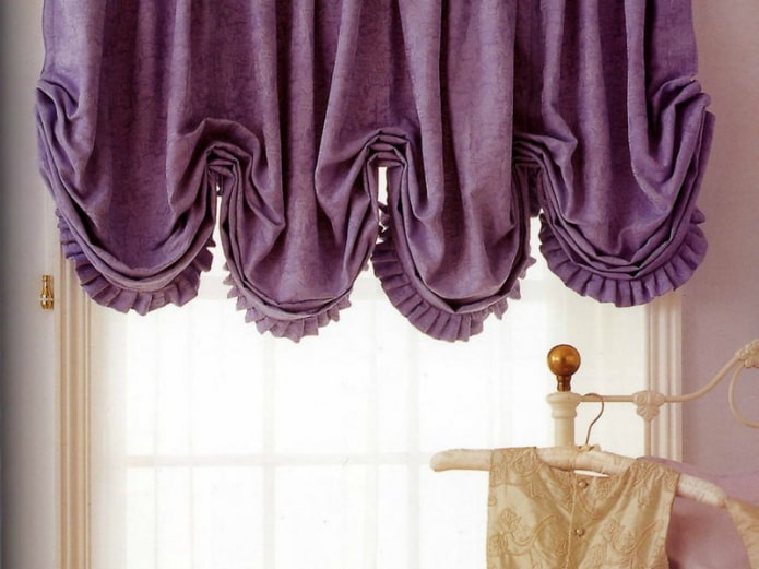 Purple curtains