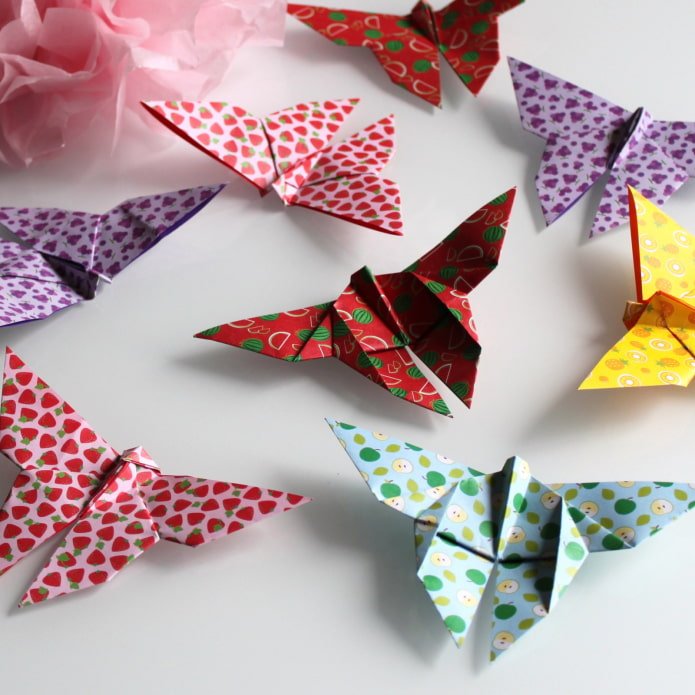 origami butterflies
