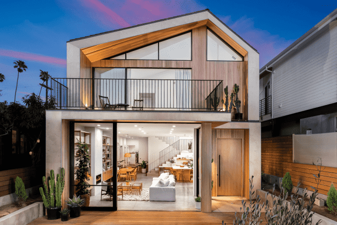house project with an open balcony