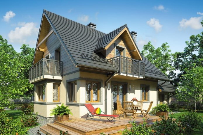 location of the balcony in the house project
