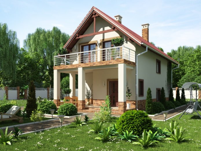 location of the balcony in the house project