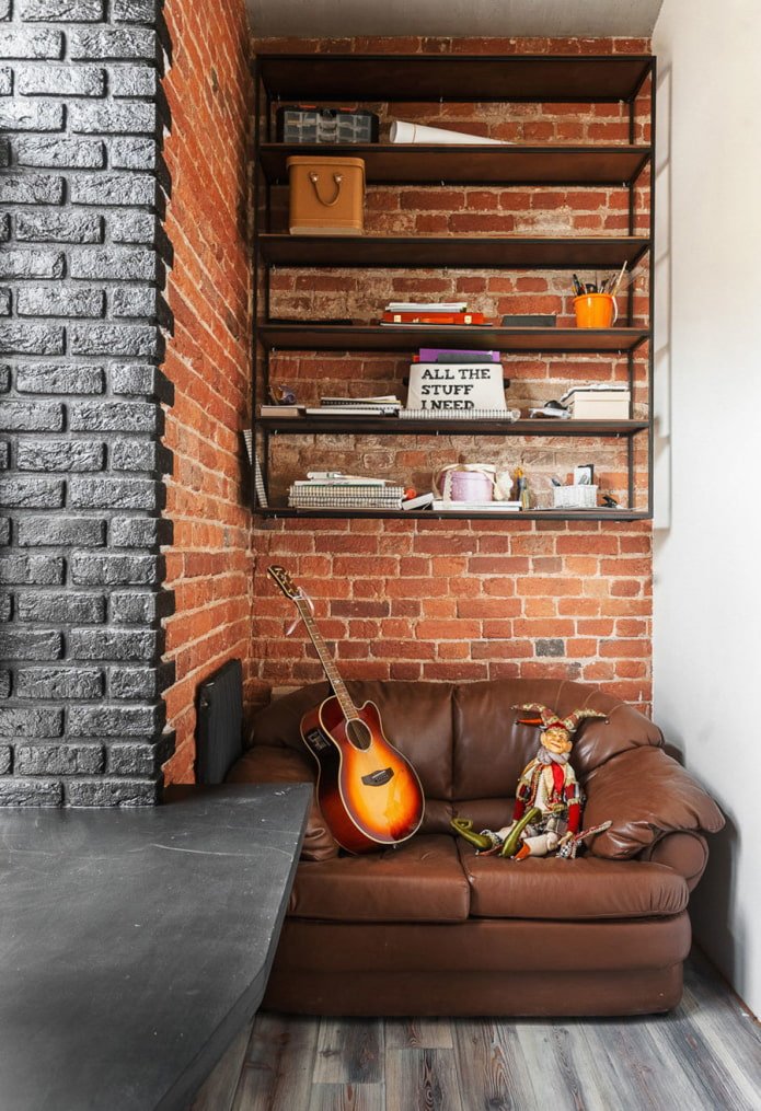 Loggia in industrial style