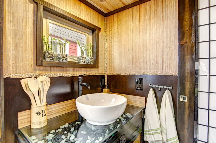 bamboo bathroom decoration