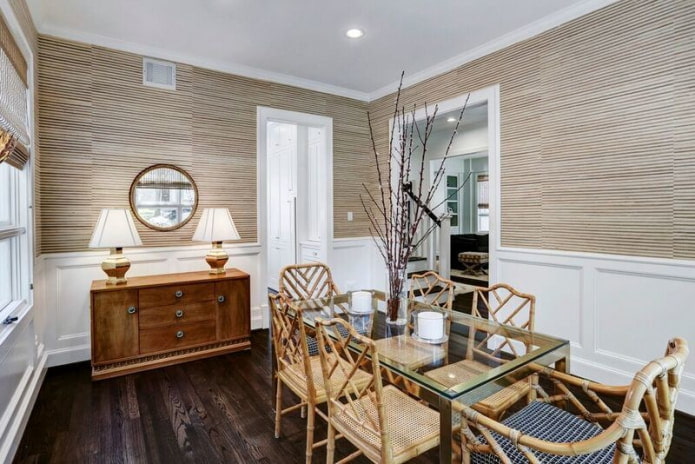 dining room in eco-style