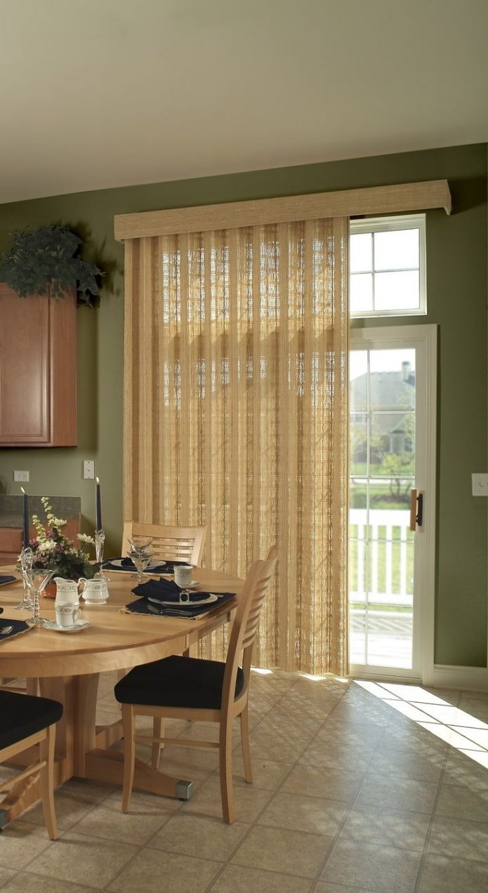 bamboo curtains on the doorway