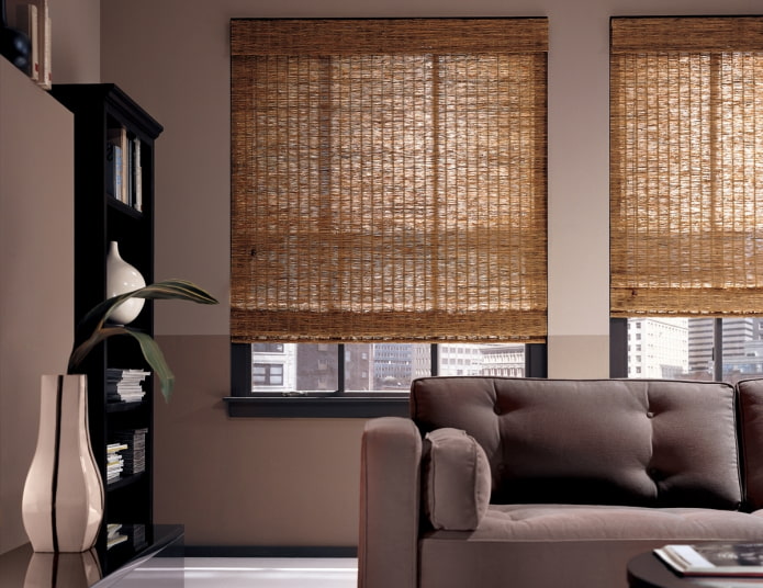 bamboo woven curtains