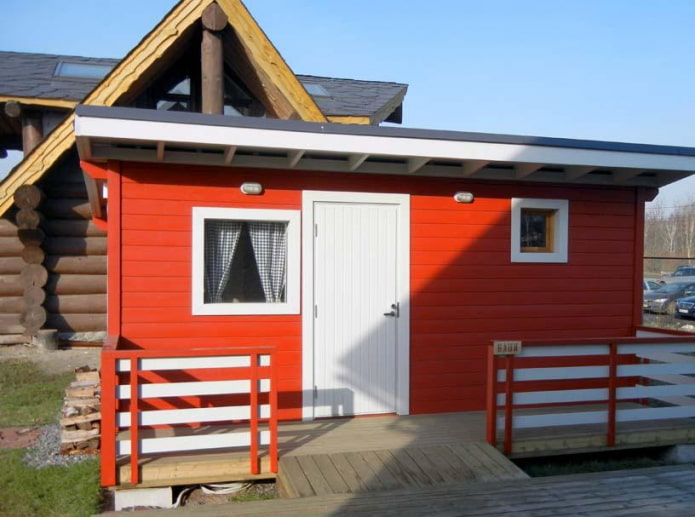 Red facade