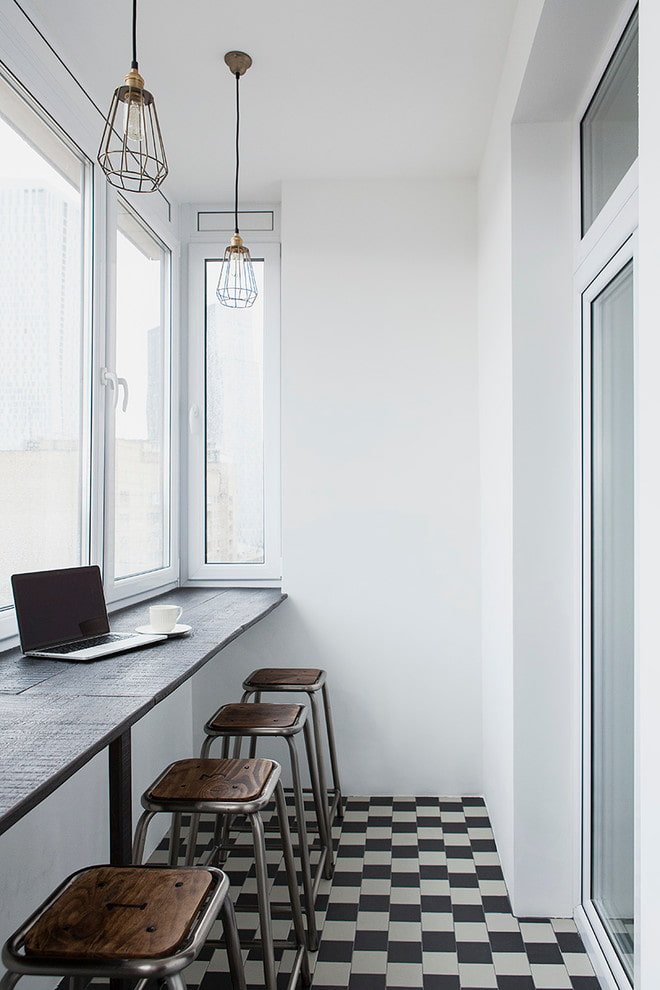 loft style balcony design idea