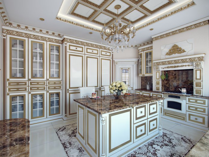 kitchen in baroque style